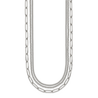 Polished Stainless Steel Necklace 4mm
