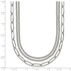 Polished Stainless Steel Necklace 4mm