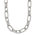 Polished Stainless Steel Necklace 9mm