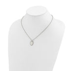 Polished Stainless Steel Cable Chain Pendant Necklace 2mm