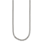 Polished Stainless Steel Curb Chain Necklace 1.8mm