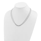 Polished Stainless Steel Curb Chain Necklace 1.8mm
