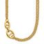Polished Gold-Tone Stainless Steel Necklace 3mm