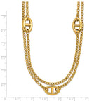 Polished Gold-Tone Stainless Steel Necklace 4mm