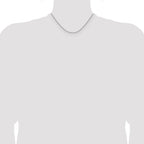 Polished Stainless Steel Rope Chain Necklace 1.5mm