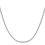 Polished Stainless Steel Curb Chain Necklace 1.5mm