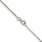 Polished Stainless Steel Box Chain Necklace 1mm