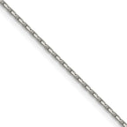 Polished Stainless Steel Box Chain Necklace 1mm