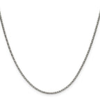 Polished Stainless Steel Box Chain Necklace 1.5mm