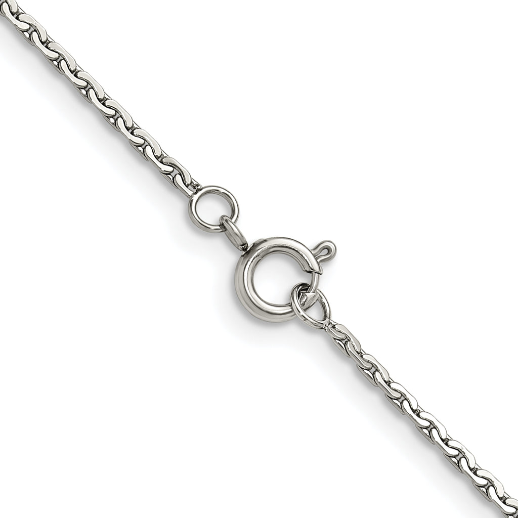 Polished Stainless Steel Necklace 1.5mm