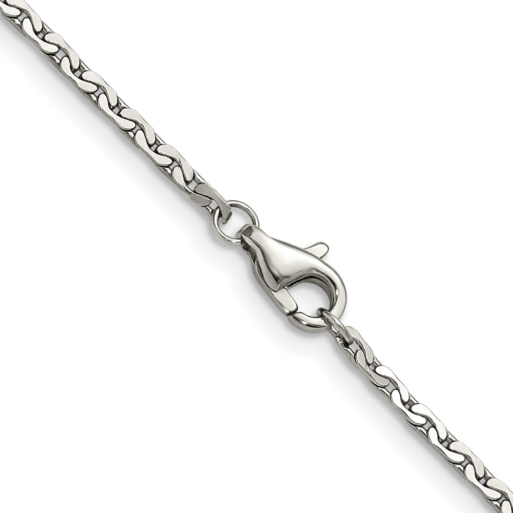 Polished Stainless Steel Necklace 1.7mm