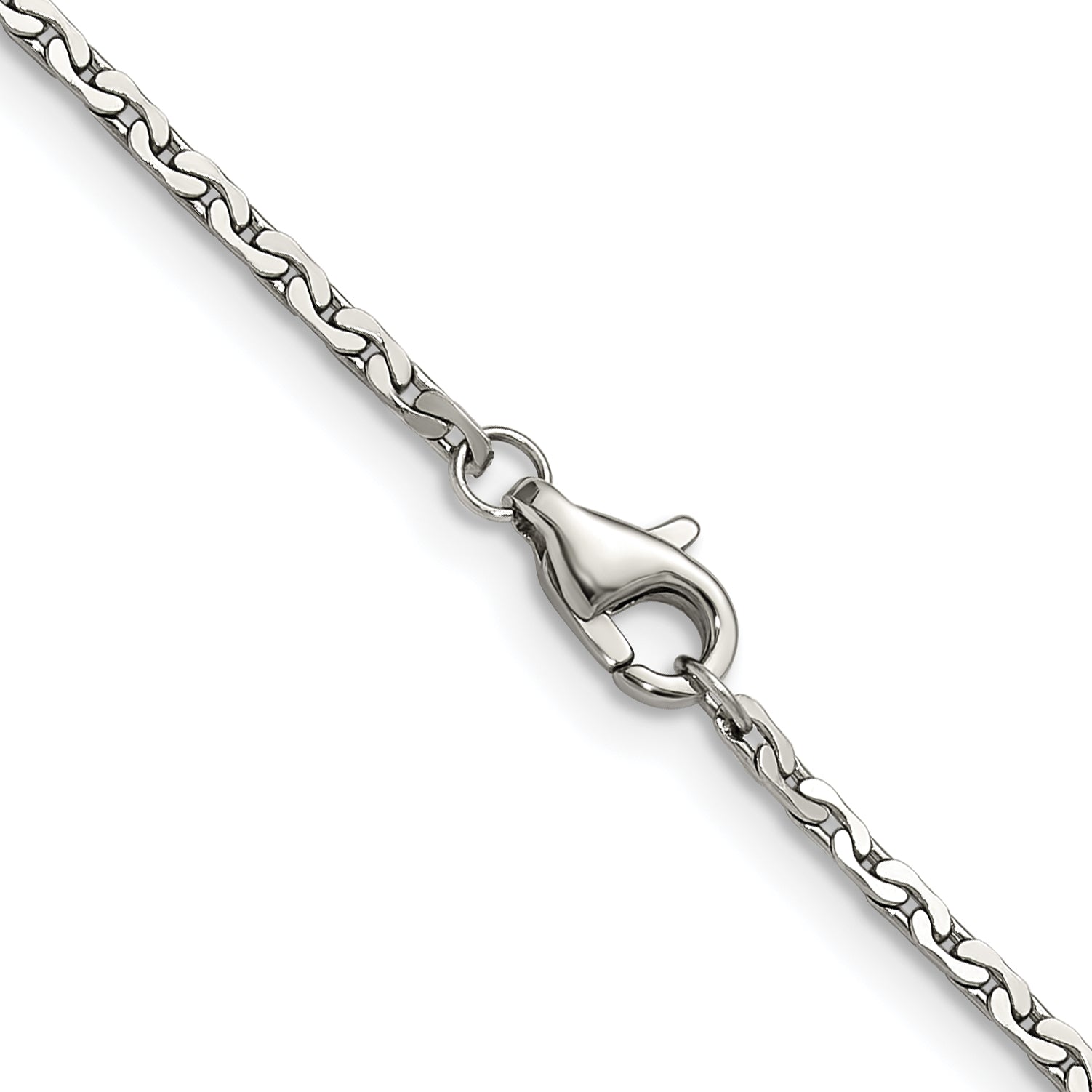 Polished Stainless Steel Necklace 1.7mm