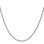 Polished Stainless Steel Box Chain Necklace 1.7mm