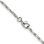 Polished Stainless Steel Box Chain Necklace 1.7mm