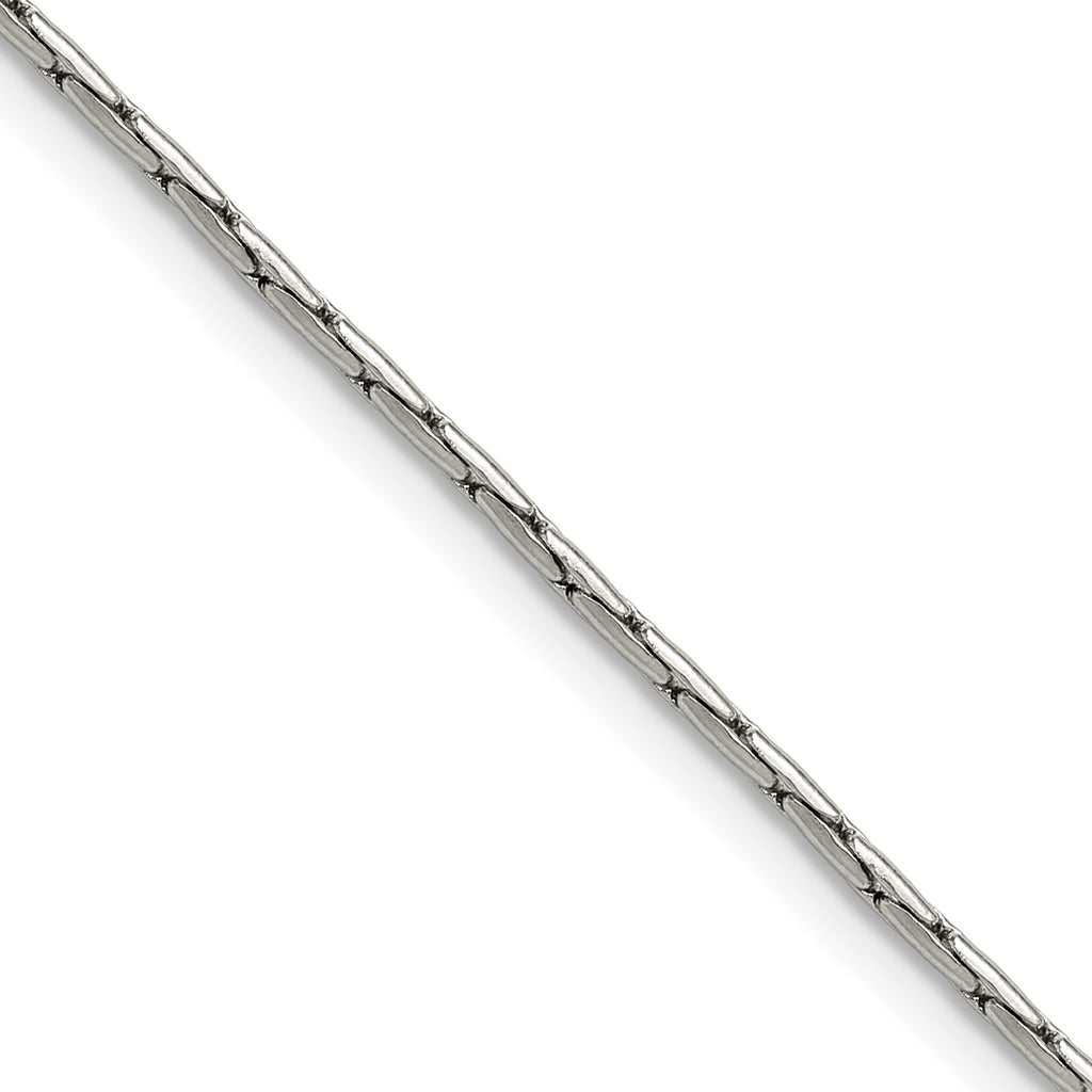 Polished Stainless Steel Box Chain Necklace 1.7mm