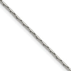 Polished Stainless Steel Box Chain Necklace 1.7mm