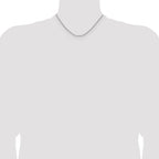 Polished Stainless Steel Rope Chain Necklace 2mm