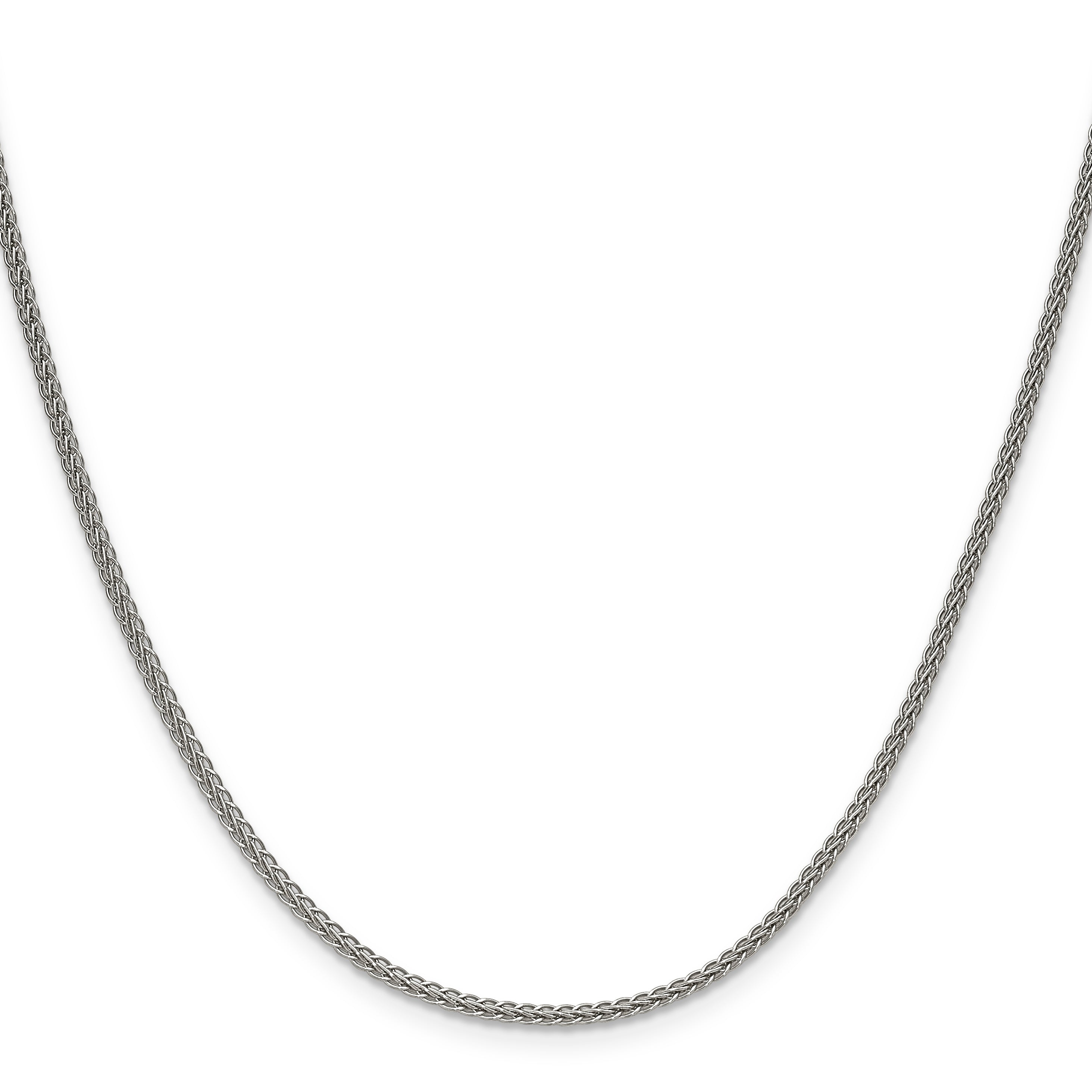 Polished Stainless Steel Necklace 2mm