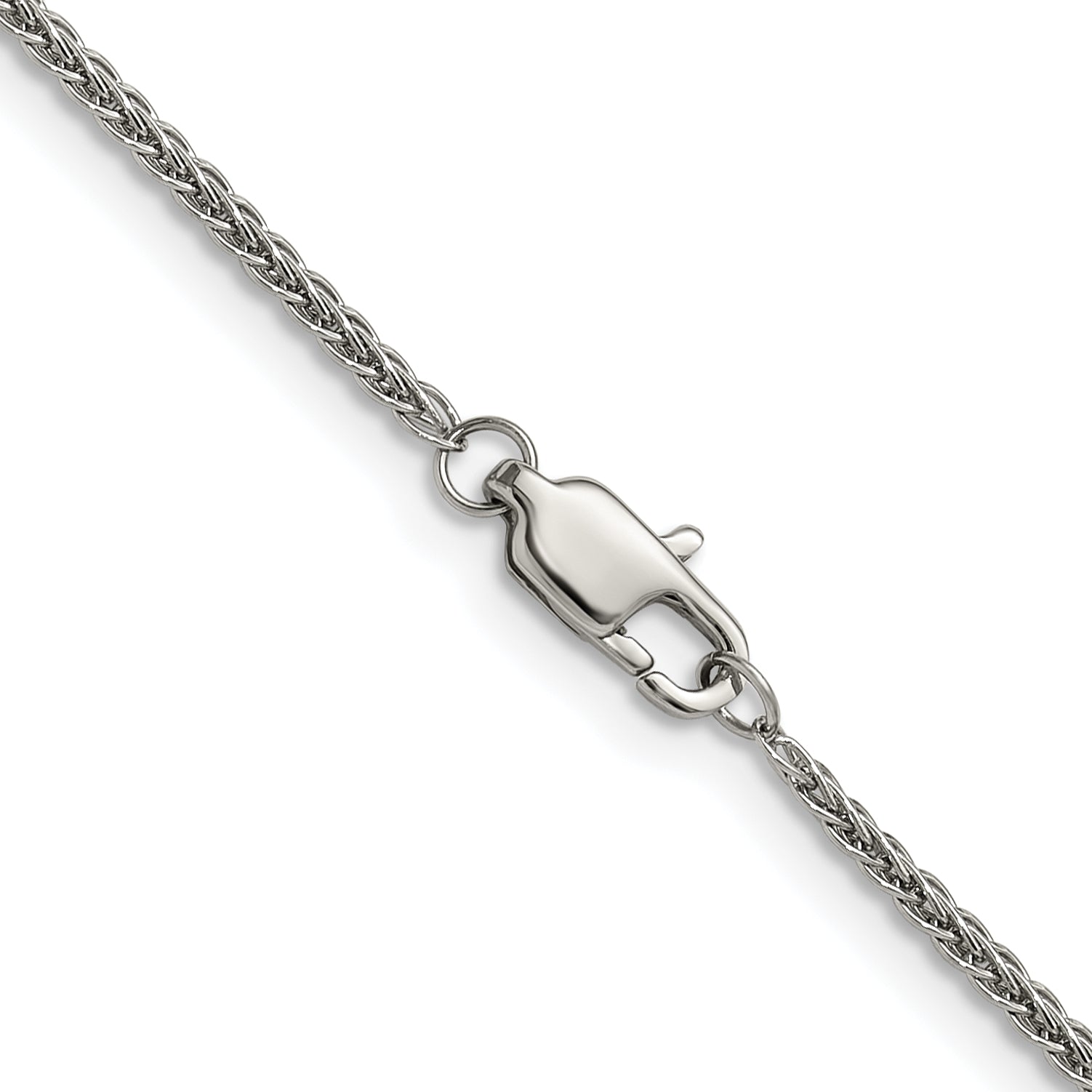 Polished Stainless Steel Necklace 2mm