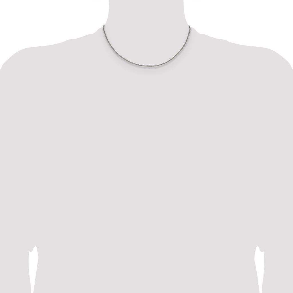 Polished Stainless Steel Necklace 2mm
