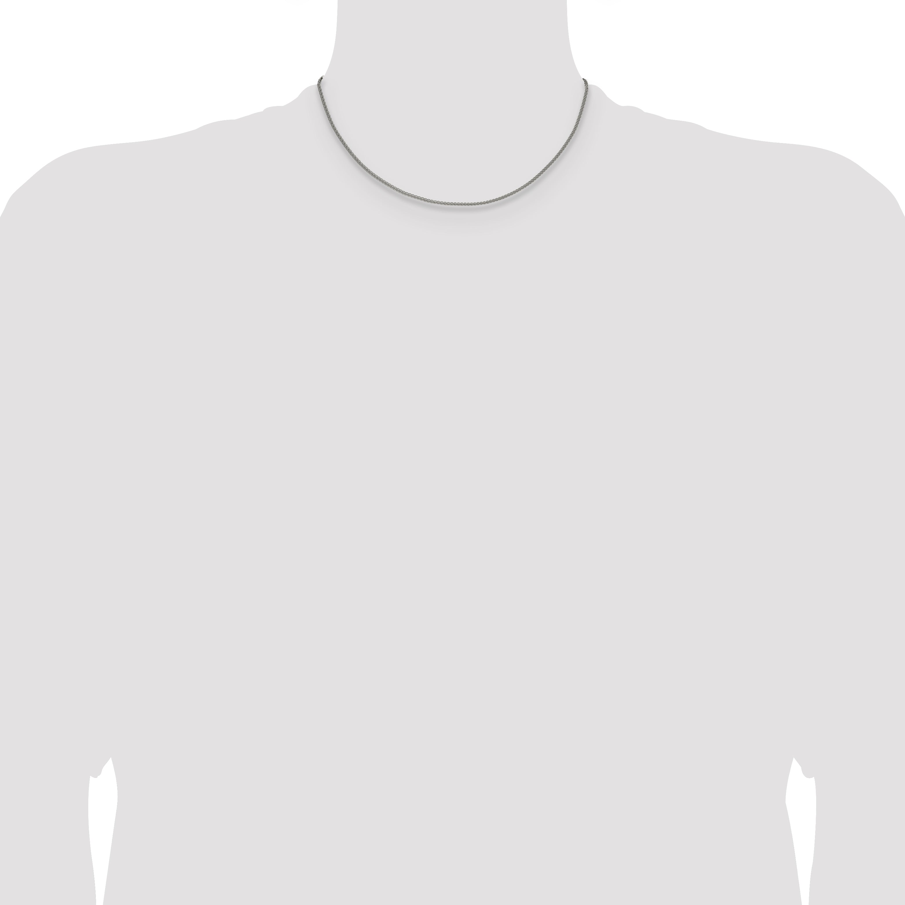 Polished Stainless Steel Necklace 2mm