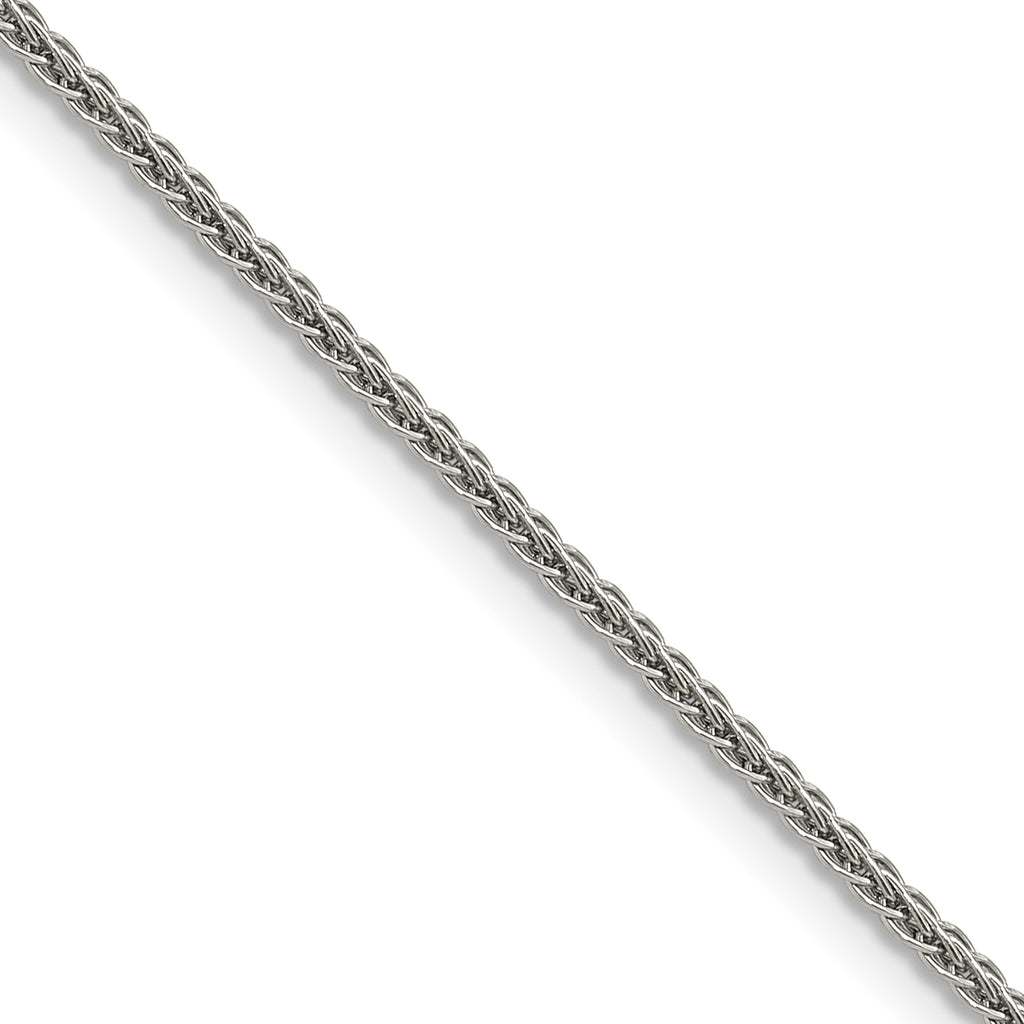 Polished Stainless Steel Necklace 2mm