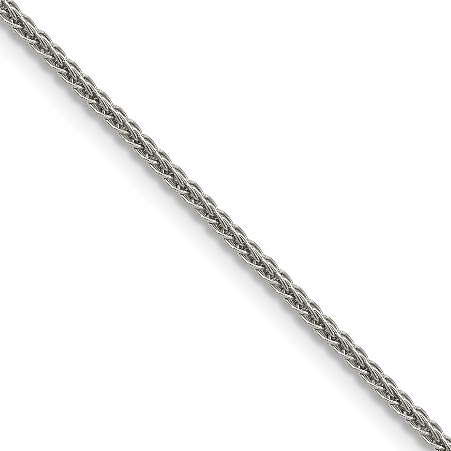 Polished Stainless Steel Necklace 2mm