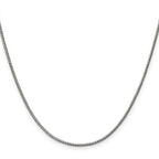 Polished Stainless Steel Curb Chain Necklace 1.5mm 16in