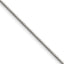 Polished Stainless Steel Curb Chain Necklace 1.5mm 16in