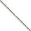 Polished Stainless Steel Curb Chain Necklace 1.5mm 18in