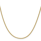 Polished Gold-Tone Stainless Steel Curb Chain Necklace 1.5mm