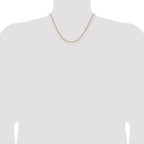 Polished Gold-Tone Stainless Steel Curb Chain Necklace 1.5mm