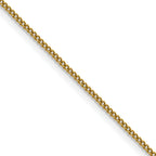 Polished Gold-Tone Stainless Steel Curb Chain Necklace 1.5mm