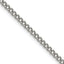 Polished Stainless Steel Curb Chain Necklace 3mm