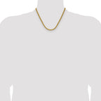 Polished Gold-Tone Stainless Steel Curb Chain Necklace 4.5mm