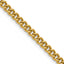 Polished Gold-Tone Stainless Steel Curb Chain Necklace 4.5mm