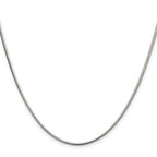 Polished Snake Stainless Steel Chain Necklace 1.5mm