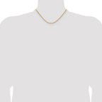 Gold-Tone Polished Snake Stainless Steel Chain Necklace 1.5mm