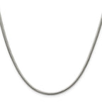 Polished Snake Stainless Steel Chain Necklace 2.7mm