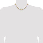 Gold-Tone Polished Snake Stainless Steel Chain Necklace 2.7mm