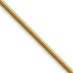 Gold-Tone Polished Snake Stainless Steel Chain Necklace 2.7mm