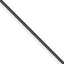 Polished Black Stainless Steel Curb Chain Necklace 1.5mm 18in