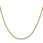 Polished Gold-Tone Stainless Steel Curb Chain Necklace 1.5mm 18in