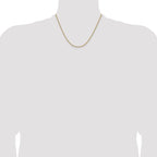 Polished Gold-Tone Stainless Steel Curb Chain Necklace 1.5mm 18in