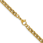 Polished Gold-Tone Stainless Steel Curb Chain Necklace 5mm