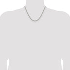 Polished Stainless Steel Box Chain Necklace 3mm