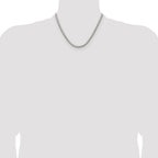 Polished Stainless Steel Box Chain Necklace 4mm
