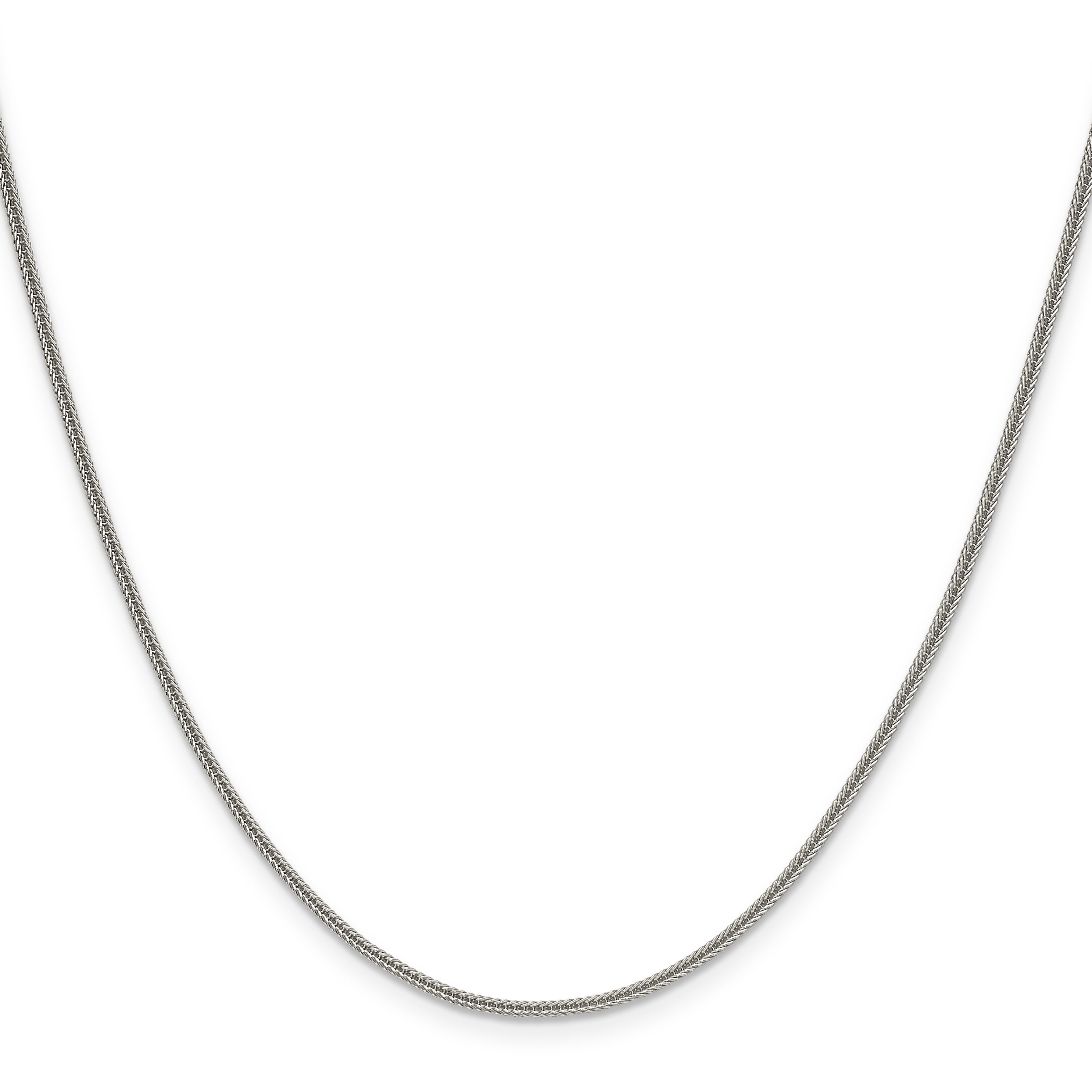 Polished Stainless Steel Spiga (Wheat) Chain Necklace 1.5mm Secondary image