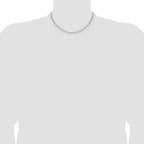 Polished Stainless Steel Spiga (Wheat) Chain Necklace 1.5mm