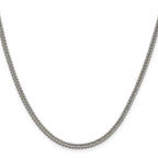Polished Stainless Steel Spiga (Wheat) Chain Necklace 3.2mm
